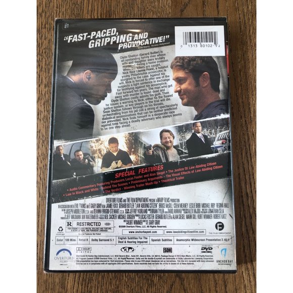 Law Abiding Citizen DVD With Jamie Foxx & Gerard Butler Rated R Movie - Picture 2 of 2